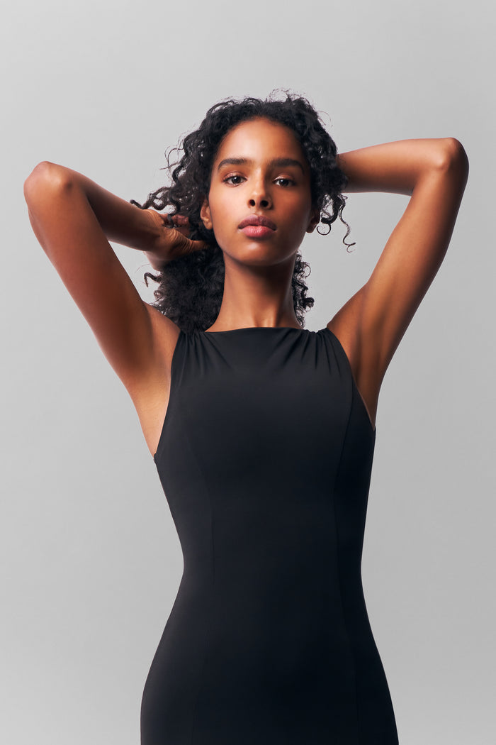 Daye Midi Dress in Black