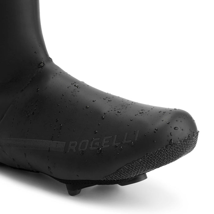 Detail waterdichtheid Rogelli Deep Winter overschoenen zwart beschermen tegen koude voeten.