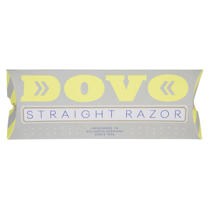 Dovo Runde Sache Straight Razor 5/8" Blue Acrylic Glass Carbon Steel