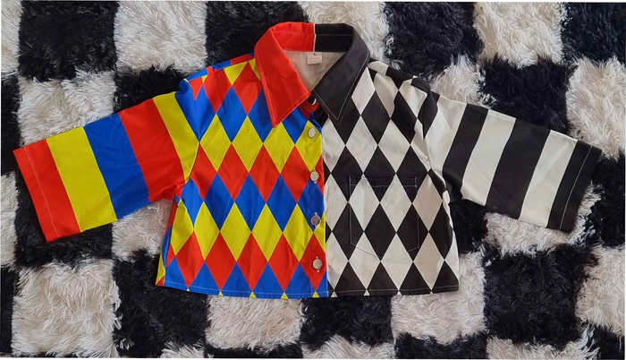 Dualcora Clownin' Cropped Button-Up Jacket