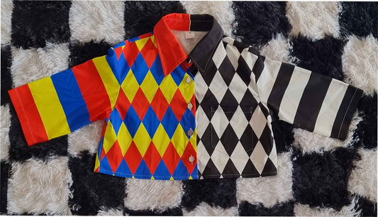 Dualcora Clownin' Cropped Button-Up Jacket
