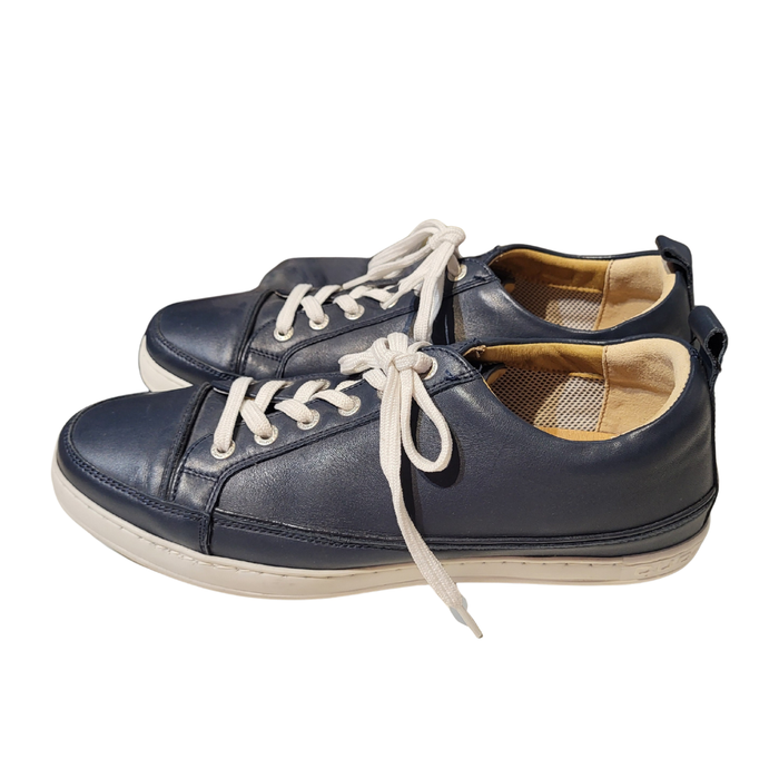 Duca del Cosma Navy Blue Leather Spikeless Golf Shoes Size 9 MSP$250
