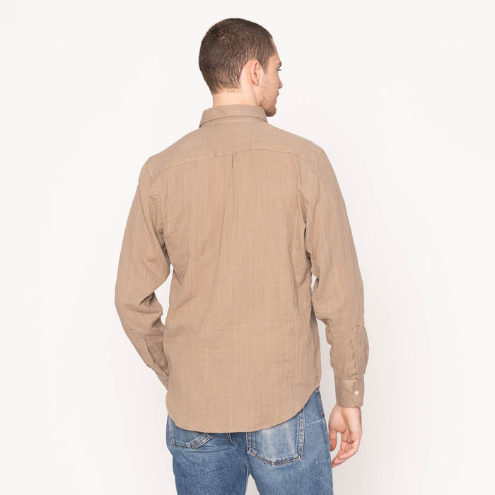 Easy Shirt - Double Weave Slub Gauze - Sand by Naked & Famous Denim