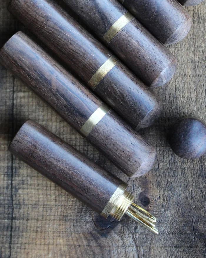 Ebony Needle Case w/ Tapestry Needles