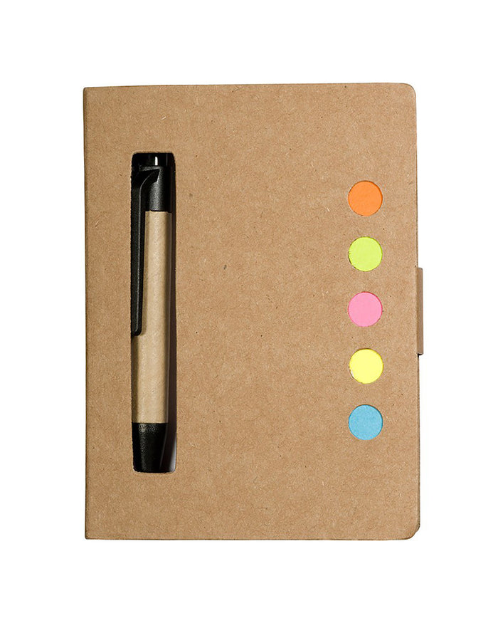 Eco Stowaway Sticky Jotter With Pen