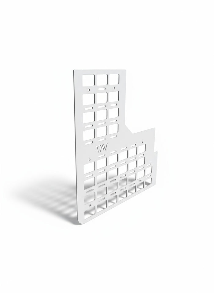 Revel left side Molle panel with grid cutouts for van storage and organization