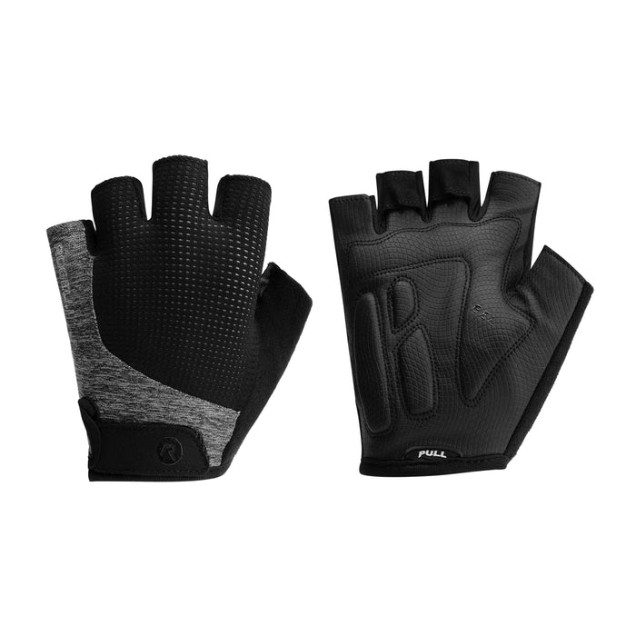 Rogelli Essential fietshandschoenen dames zwart en grijs.