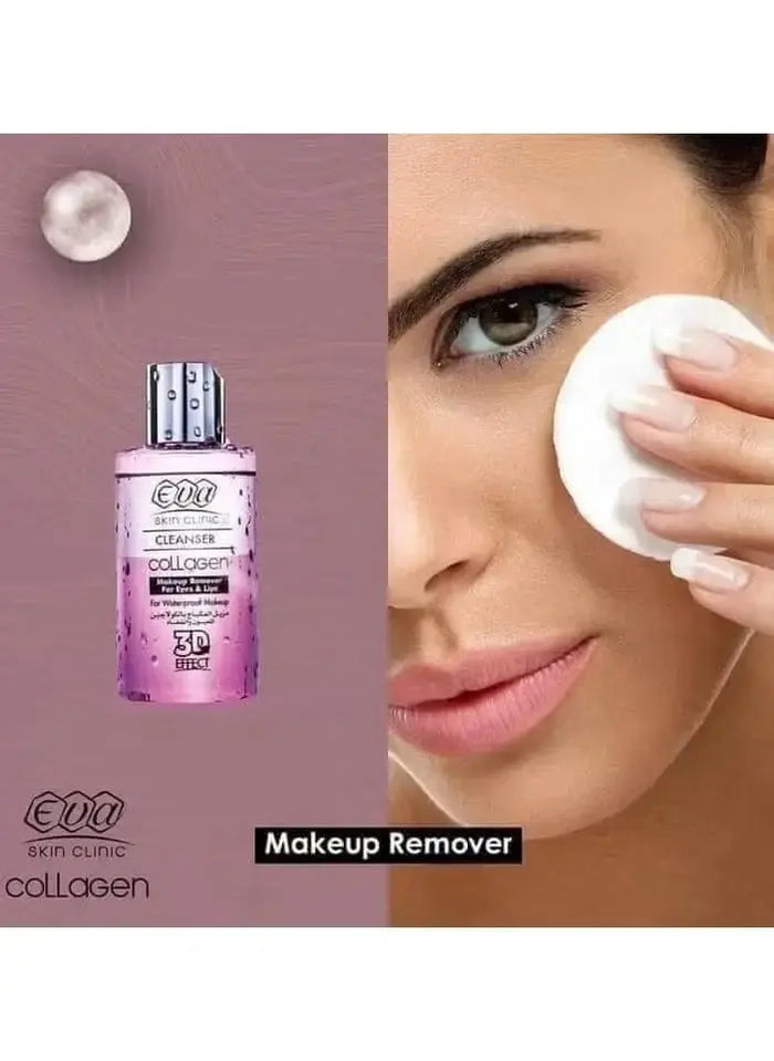 EVA Skin Clinic Collagen Eyes & Lips Makeup Remover - DOKAN