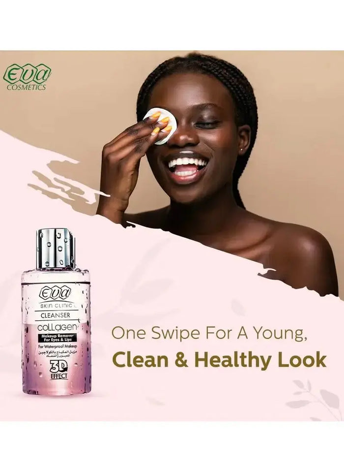 EVA Skin Clinic Collagen Eyes & Lips Makeup Remover - DOKAN