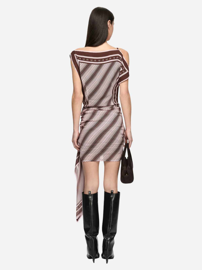 Evely Mini Dress - Geo Scarf Print