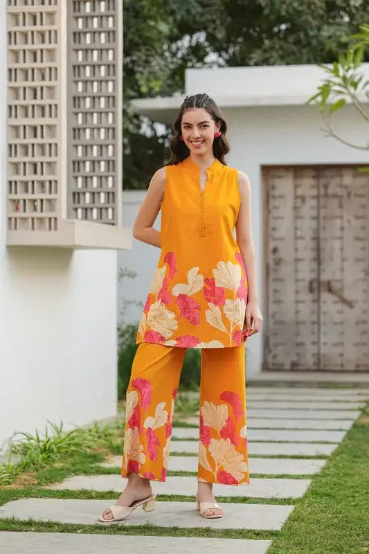 Evening Radiance Cotton Co-ord Set