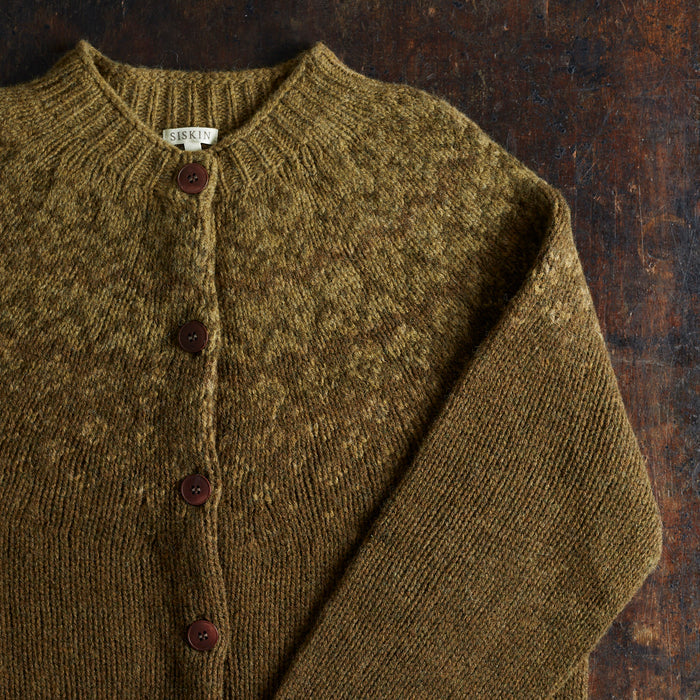 Fauna Women's Cardigan - Lambswool - Olive