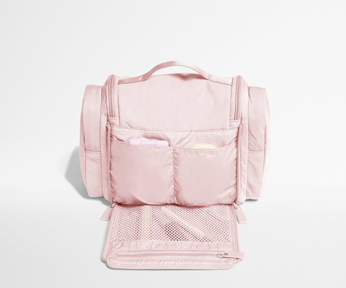 Featherlight Hanging Travel Vanity in Blush Pink