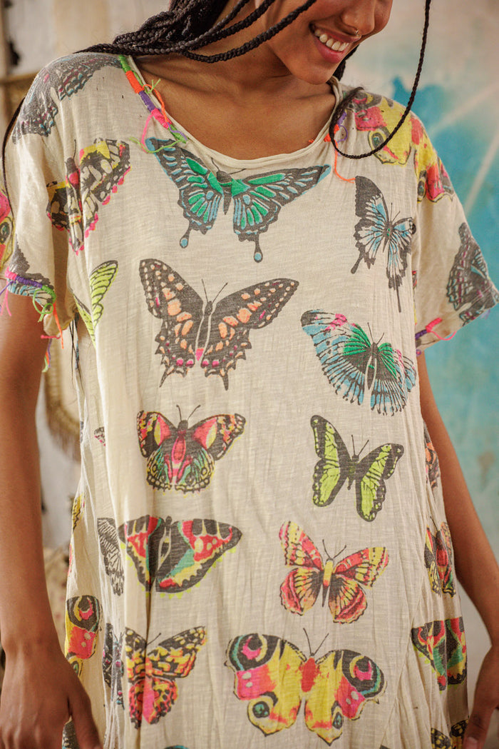 Flight Of The Butterfly Tee Dress