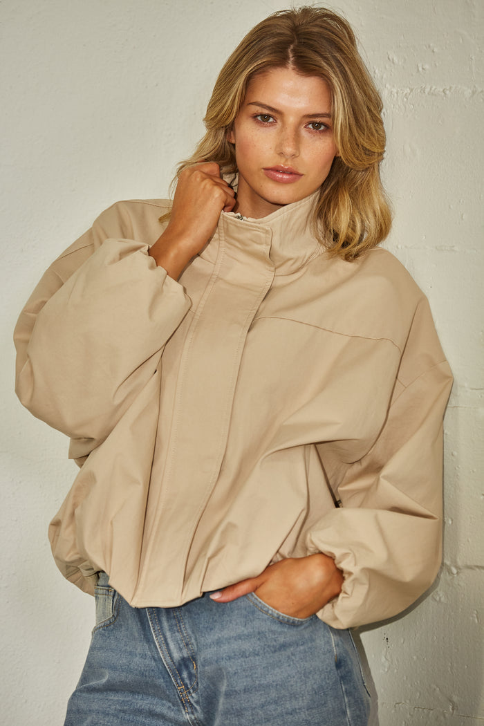 FUNNEL NECK BALLON JACKET