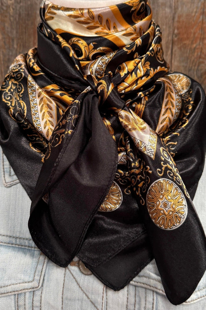 Black/Gold Floral