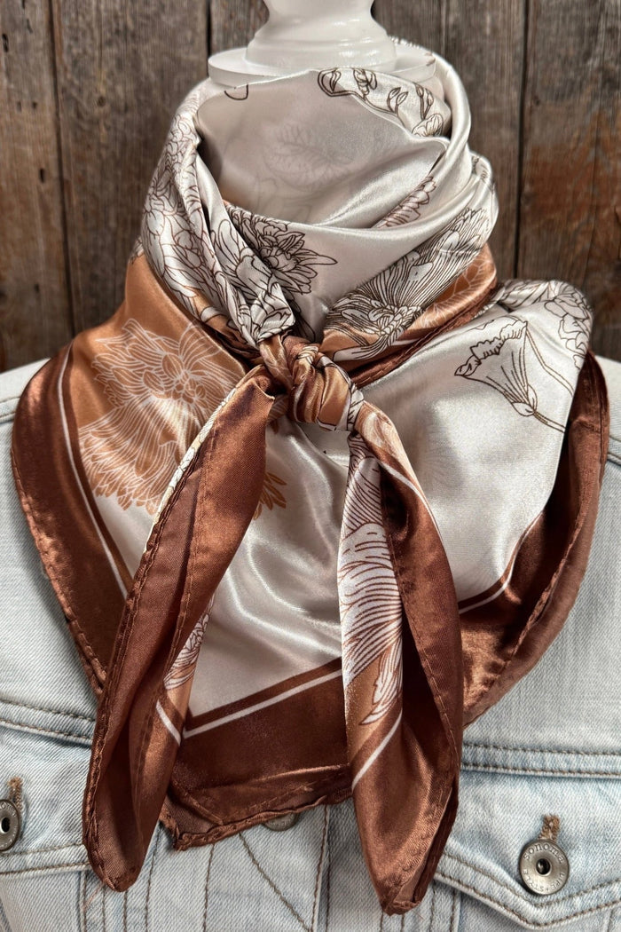 Brown/Tan Floral
