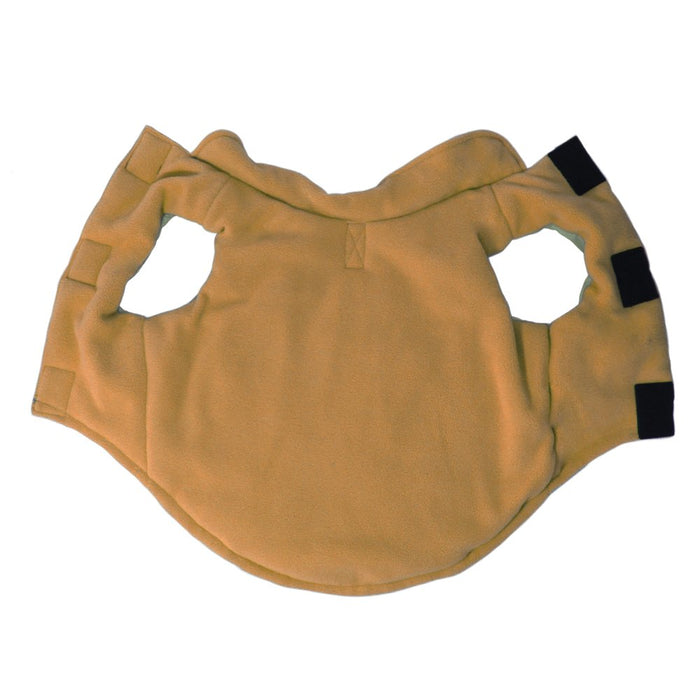 GOOBY Cold Weather Fleece Lined Sports Dog Vest with Reflective Lining, X-Large, Green