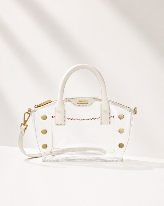 HAMMITT | Paula Clear Calla Lily White/Brushed Gold