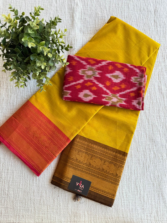 Handloom Chettinad cotton saree