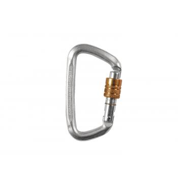 Hard Steel Modified D Key Screw Gate Carabiner