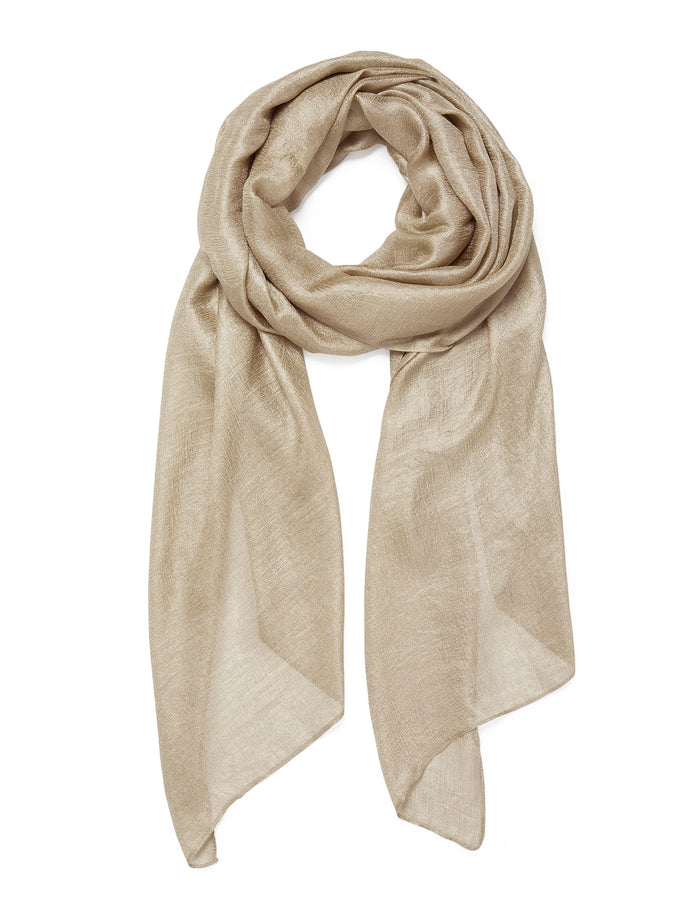 Harper Metallic Scarf 0 Champagne Forever New