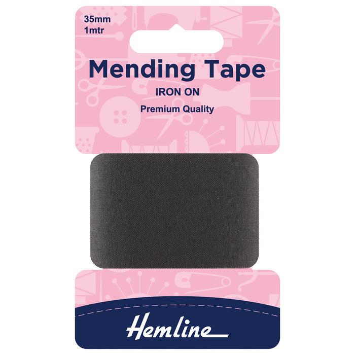 Hemline Iron-On Mending Tape: 100cm x 38mm - Invisible Mending