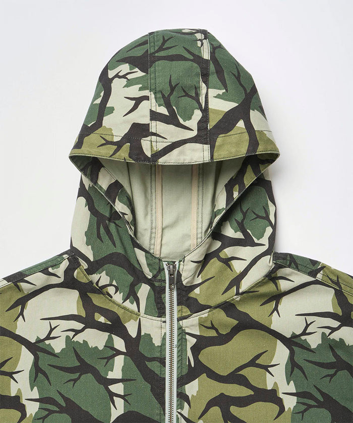 Herringbone Hooded Jacket