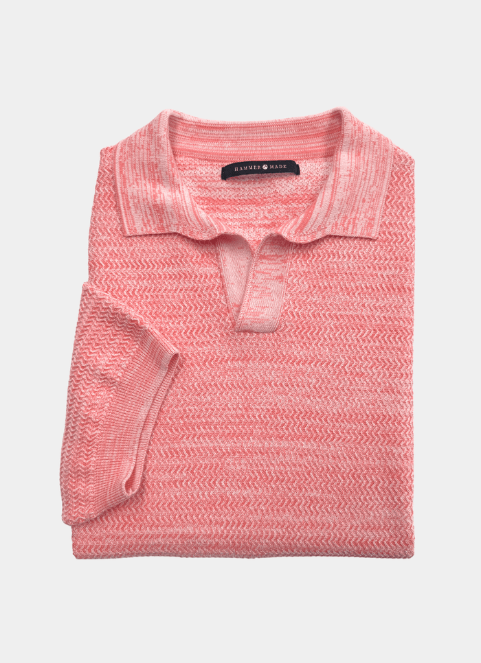 Holman Split Neck Knit Polo - 15589-83980 - Hammer Made