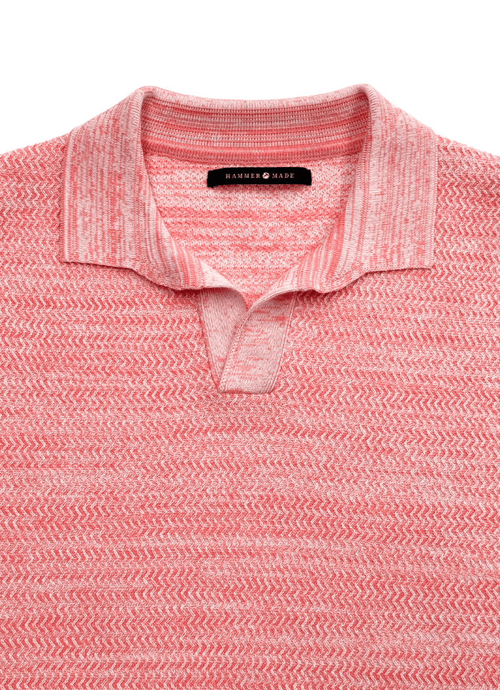 Holman Split Neck Knit Polo - 15589-83980 - Hammer Made