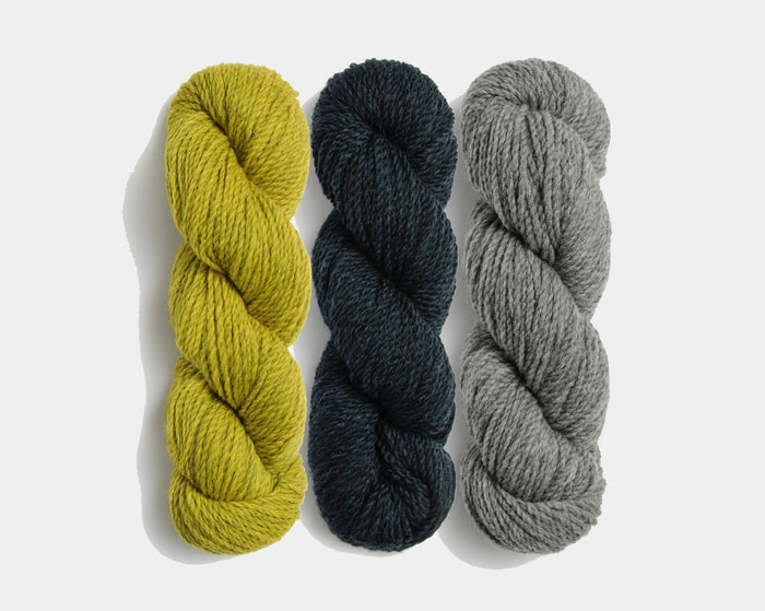 XS / Blue Sky Fibers - Woolstok / Golden Meadow Midnight Sea & Storm Cloud