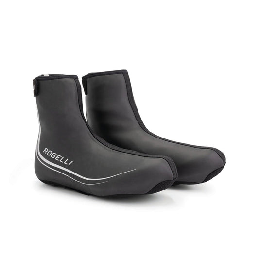 Rogelli Hydrotec overschoenen zwart beschermen tegen koude voeten voorkant.