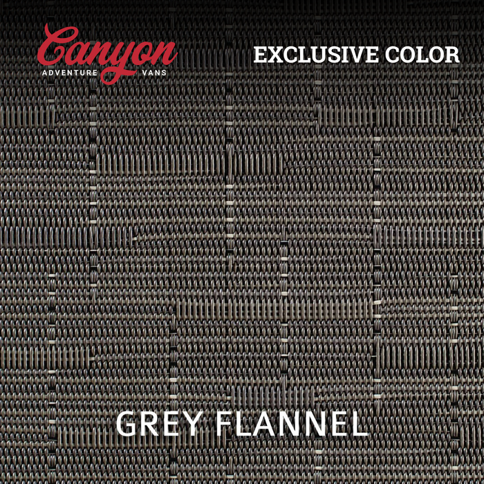 Grey floor mat for 2025 Ekko Sprinter chassis, Canyon exclusive, with textured surface and durable material.