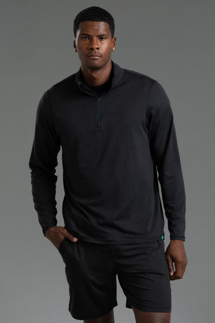 Men wearing black short and black hoodie || Black