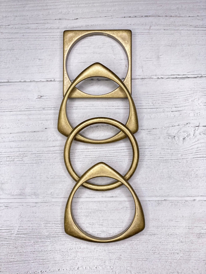 Italian Geometric Bangle Bracelets