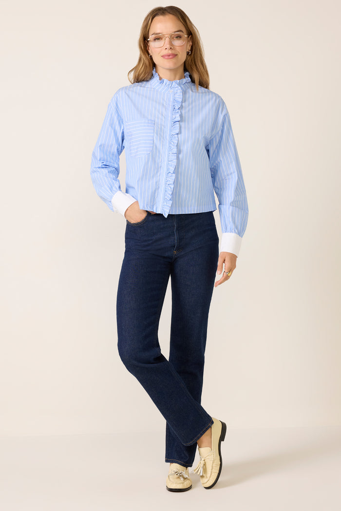 Janna Ruffle Trim Shirt