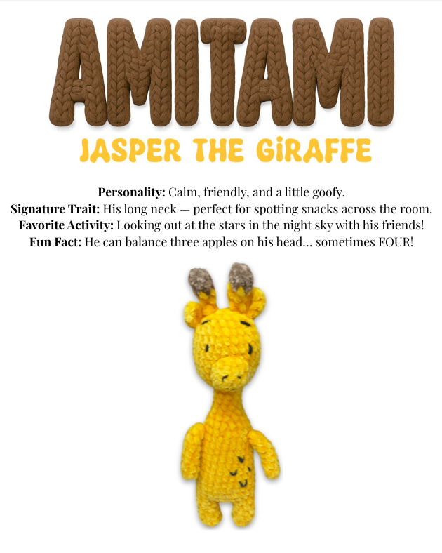 Jasper the Giraffe - Amitami by Lykke
