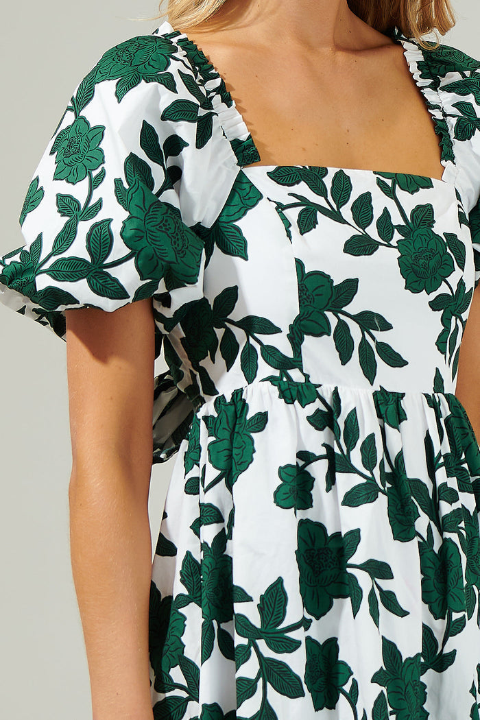 Kane Floral Marion Babydoll Mini Dress