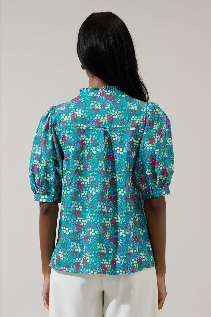 Karela Blossom Terri Puff Sleeve Top