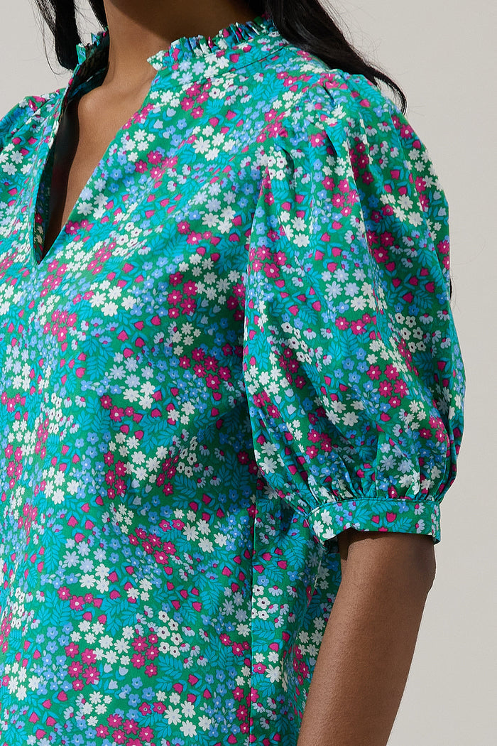 Karela Blossom Terri Puff Sleeve Top