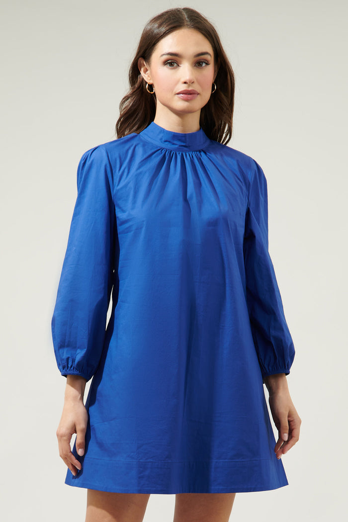Karina Mock Neck Mini Dress