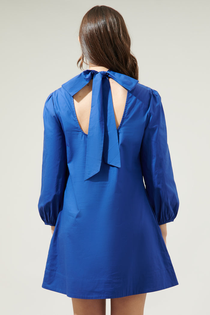 Karina Mock Neck Mini Dress