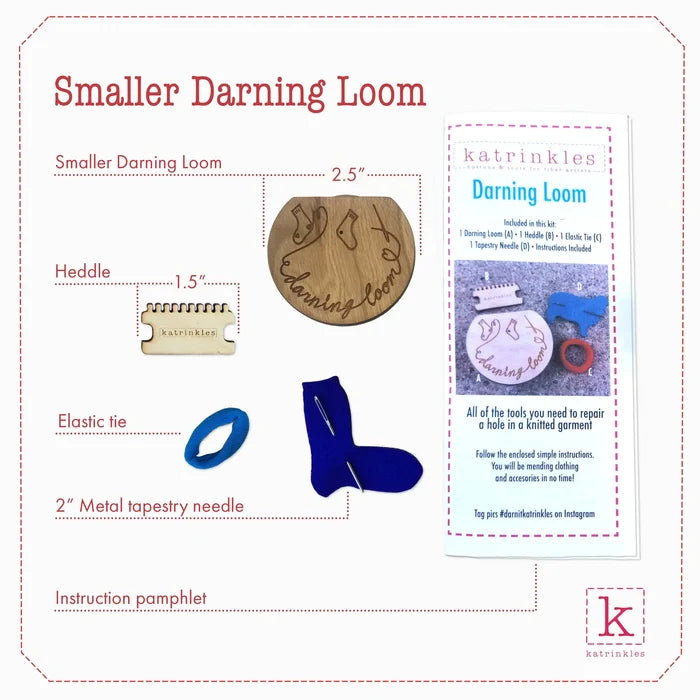 Katrinkles - Smaller Darning & Mending Loom Kit