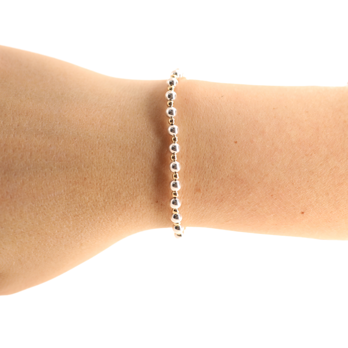 Katy Mini Bracelet in Silver with Gold