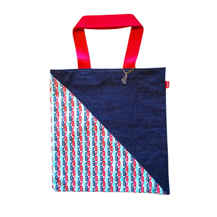 KC Current Denim Nylon Handle Tote