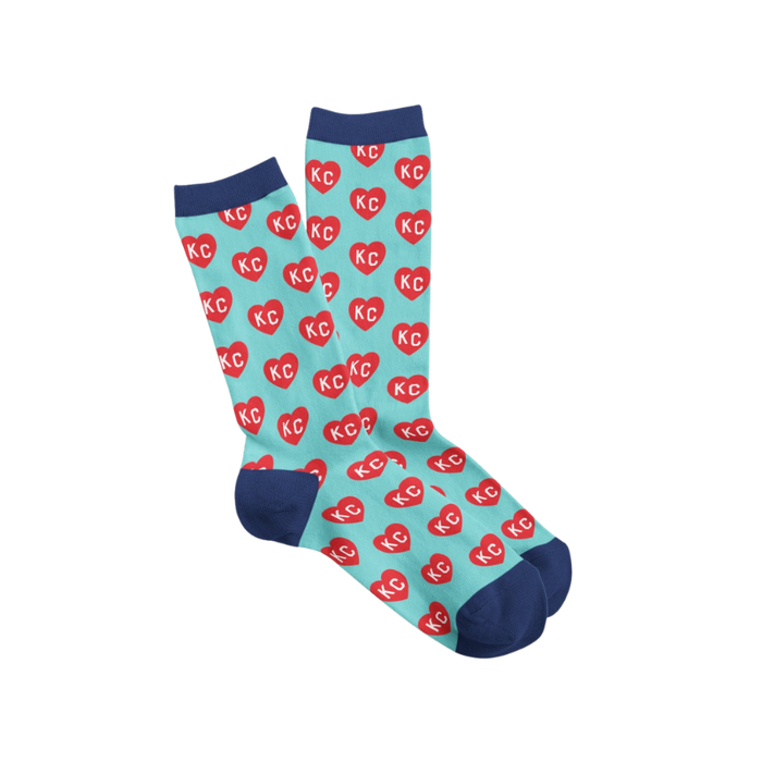 KC Current KC Heart All Over Socks