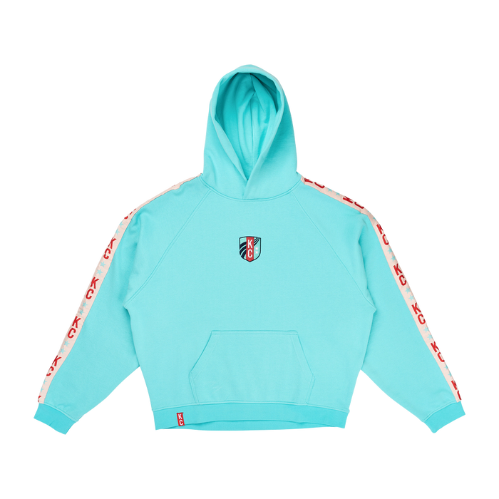 KC Current Unisex Crest Detail Oversized Hoodie
