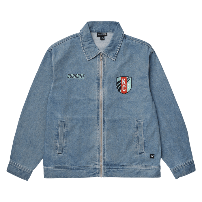 KC Current Unisex Denim Bomber Jacket