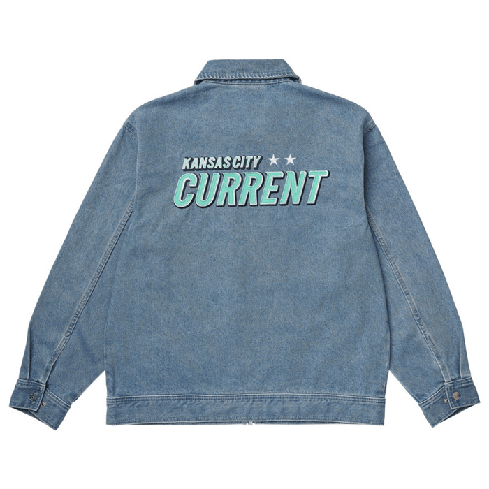KC Current Unisex Denim Bomber Jacket