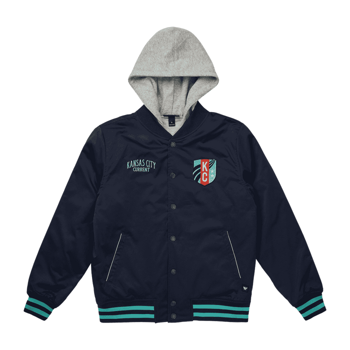 KC Current Unisex Hooded Bomber Jacket